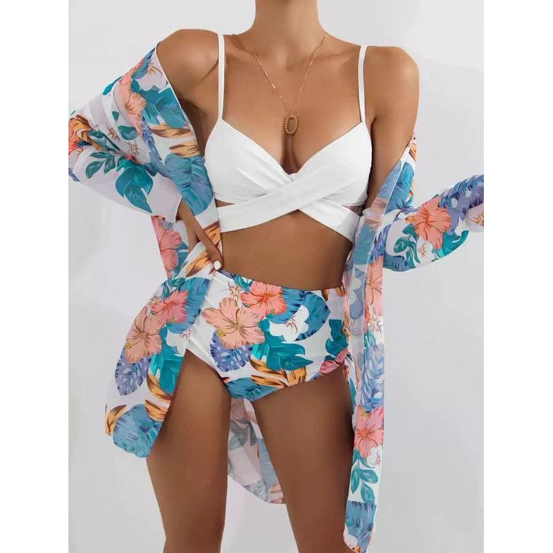 Women's Floral Print Beach Kimono with Casual Fit