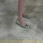 Women's Metallic Ballet Flats