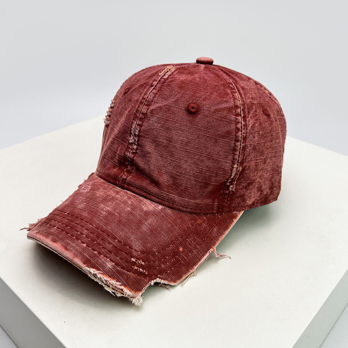 Men's Distressed Denim Baseball Hat