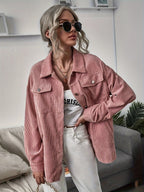 Women's Corduroy Jacket with Pockets