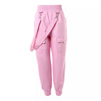 Women's Cargo Pants with Pockets and Belt