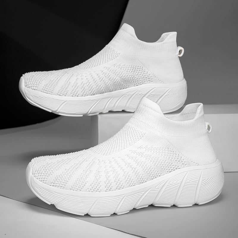 Women's Breathable Knit Sneakers with Flexible Sole