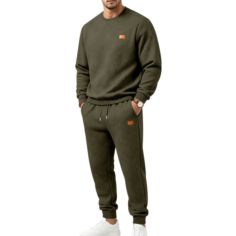 Men's Patterned Comfort Sweat Set