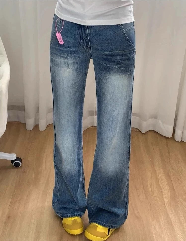 Women's High-Waisted Flared Jeans