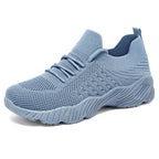 Women's Breathable Athletic Sneakers with Elastic Upper