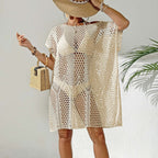 Women's Elegant Crochet Beach Cover-Up