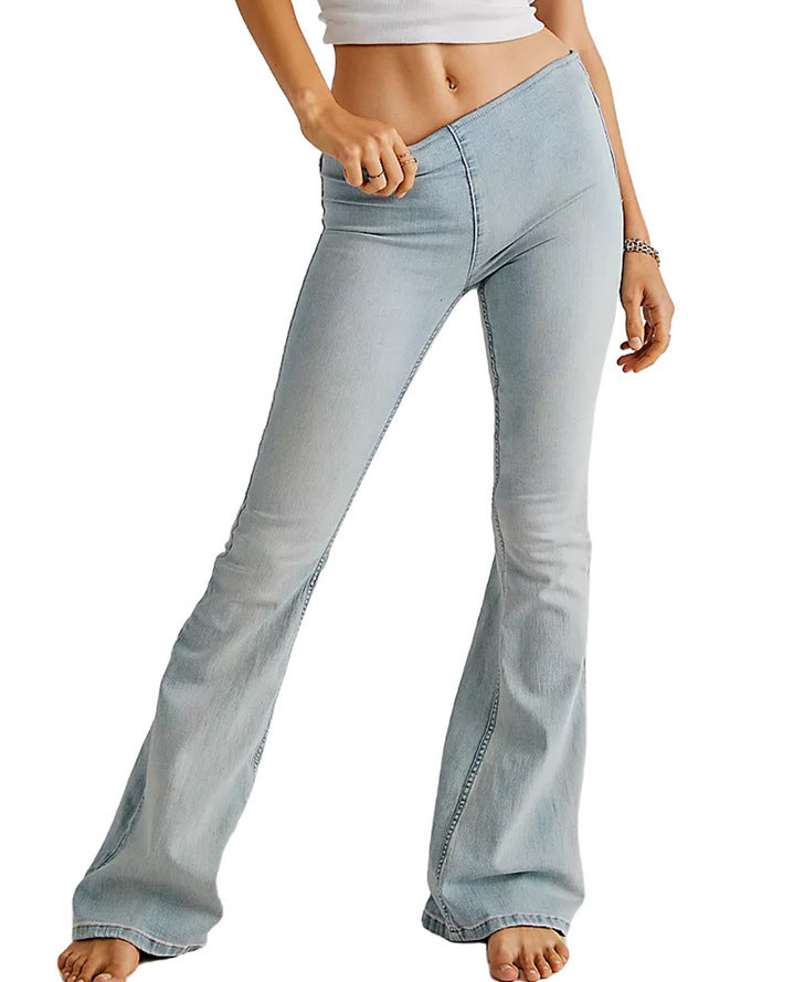 Women's High-Waisted Flared Jeans