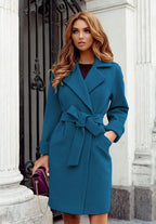 Elegant Trench Coat with Belt and Pockets
