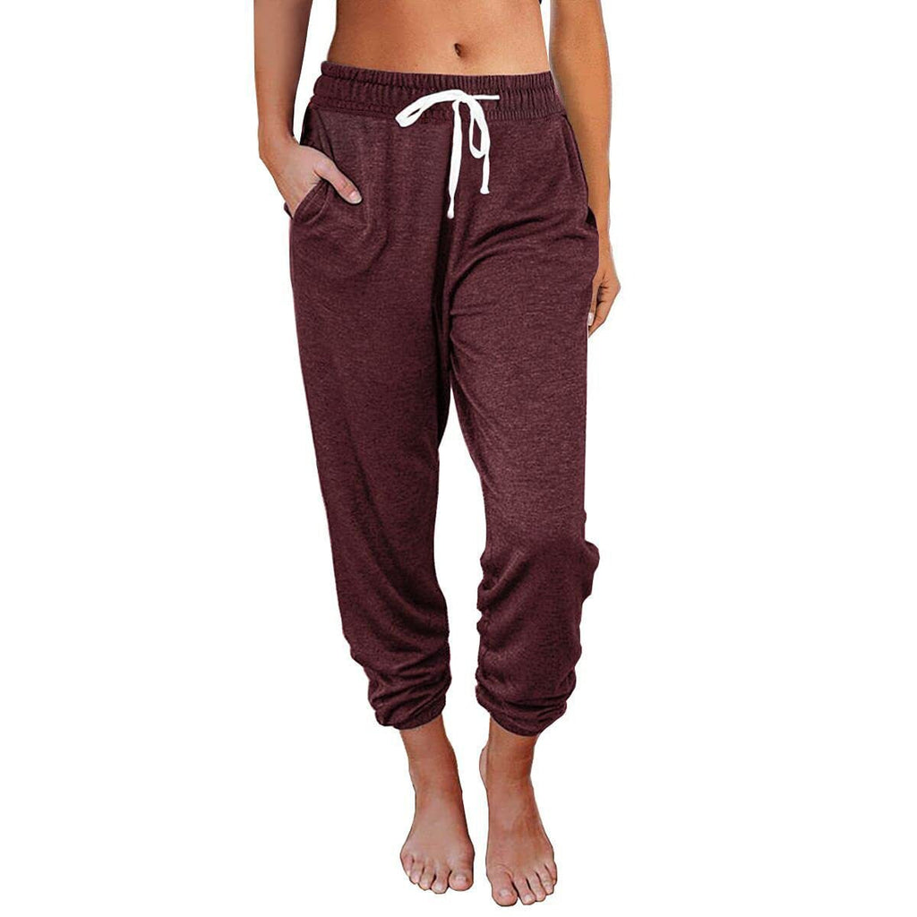 Women's Comfortable Sweatpants with Drawstring and Pockets