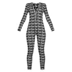 Women's Cozy Long-Sleeve Holiday Jumpsuit