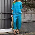 Women's Casual Lounge Set in Breathable Fabric