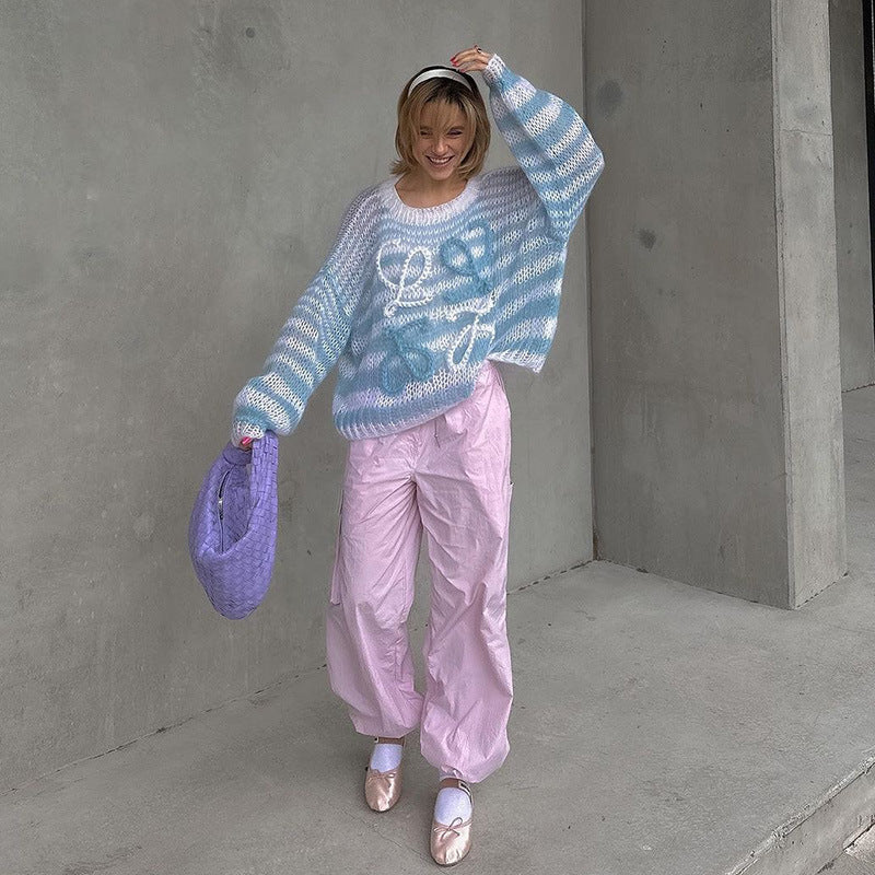 Women's Cozy and Trendy Knit Sweater with Unique Design