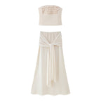 Women's Sleeveless Top with Elegant Ruffle Detail