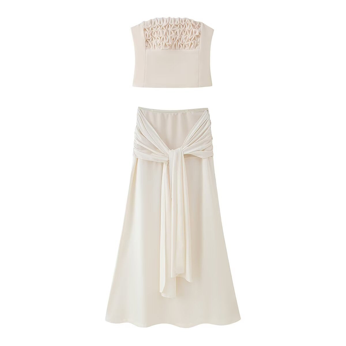 Women's Sleeveless Top with Elegant Ruffle Detail