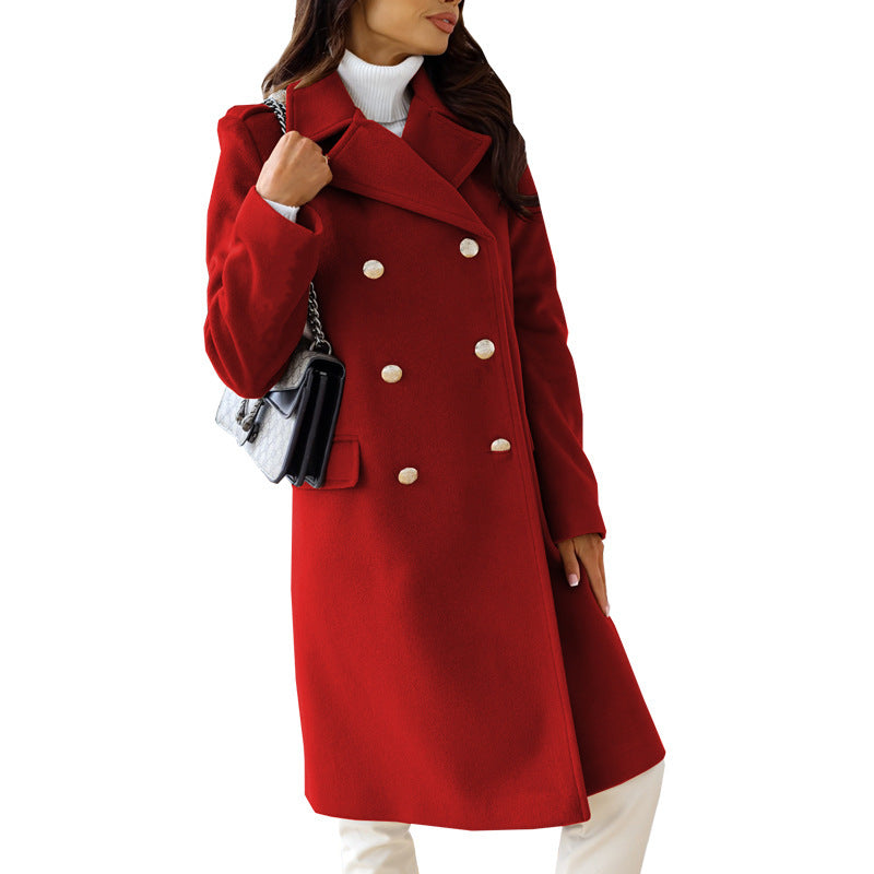 Women's Elegant and Warm Wool Coat