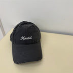 Men's Distressed Cotton Baseball Cap