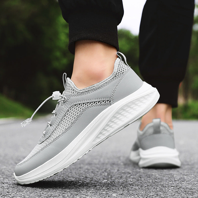 Women's Breathable Running Sneakers with Elastic Lacing System