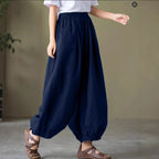 Women's Comfortable Loose Harem Pants with Elastic Waistband