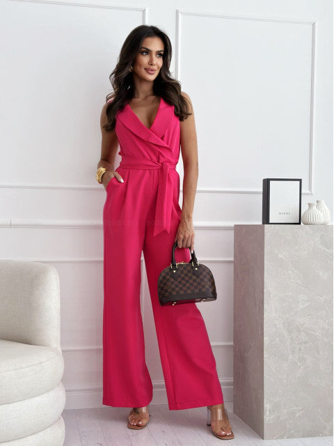 Women's Jumpsuit with Tailored Cut and Wrap Design