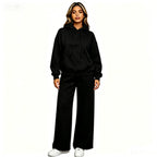 Women's Comfortable Oversized Hoodie and Wide Jogging Pants Set