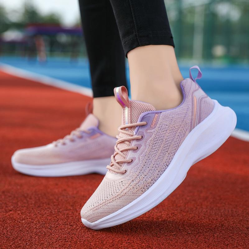 Women's Breathable Running Shoes with Cushioned Footbed and Flexible Sole