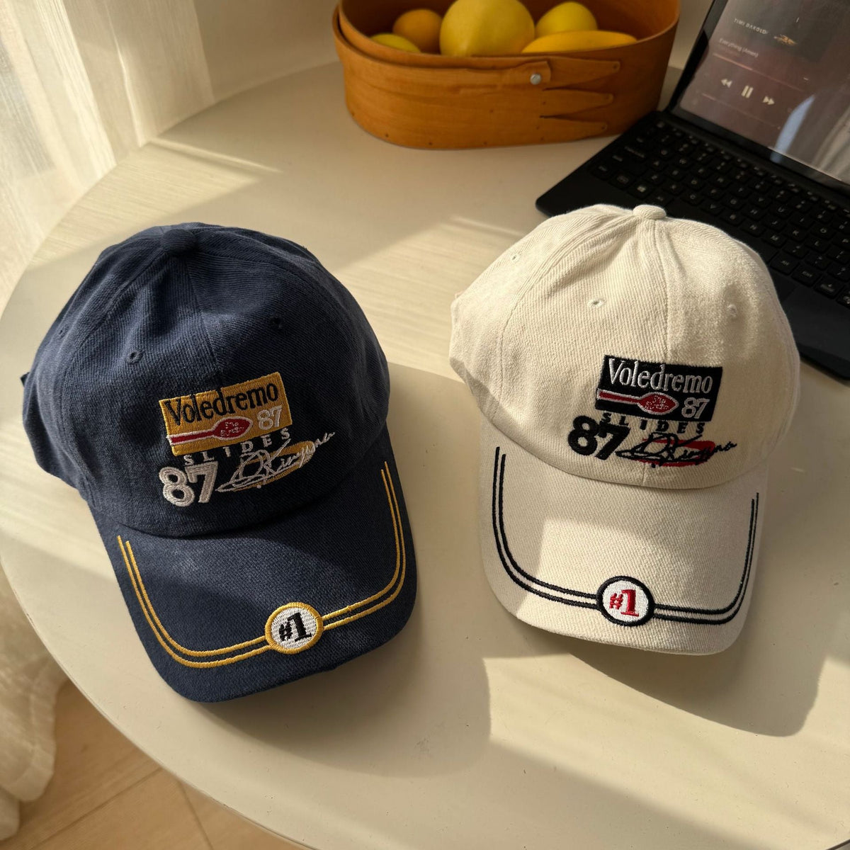 Men's Vintage-Inspired Embroidered Baseball Cap
