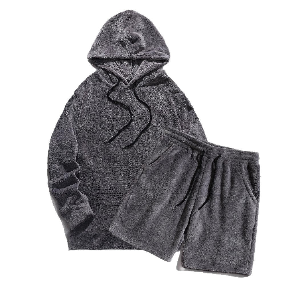 Women's Cozy Fleece Hoodie and Shorts Set