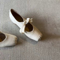 Women's Ballet Flats in Snakeskin Look with Decorative Bow