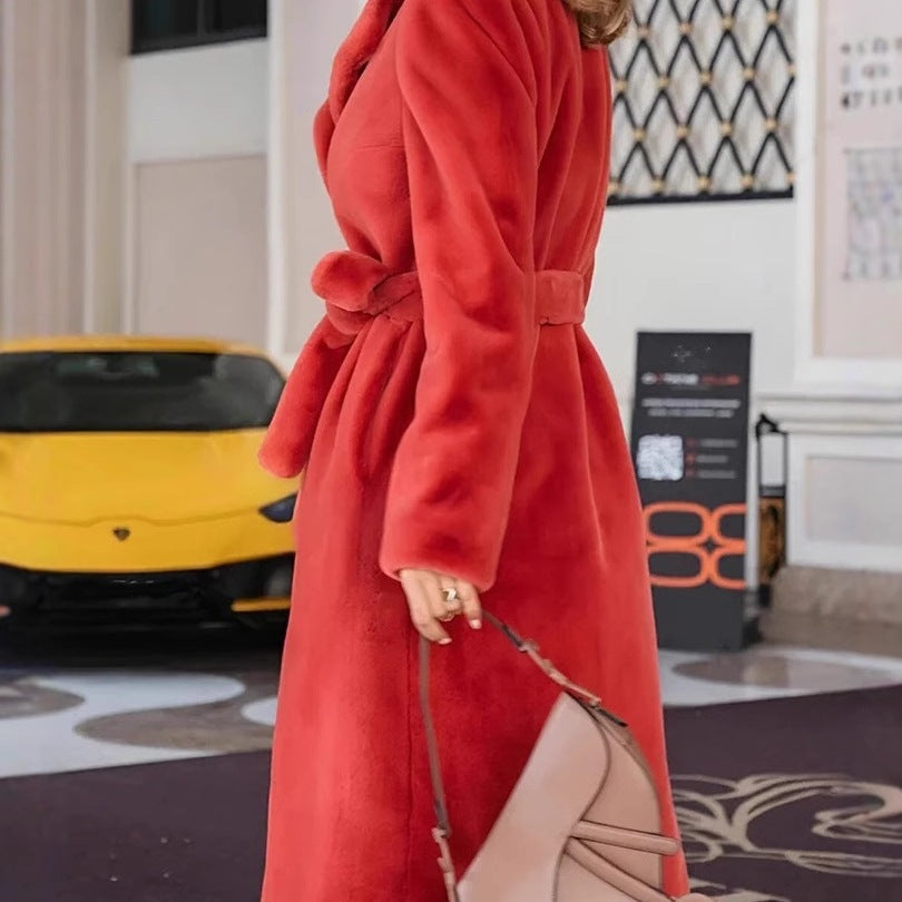 Women's Elegant Fleece Jacket with Modern Cut and Spacious Pockets