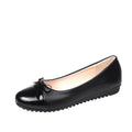 Women's Ballet Flats with Elegant Bow Accent and Non-Slip Sole