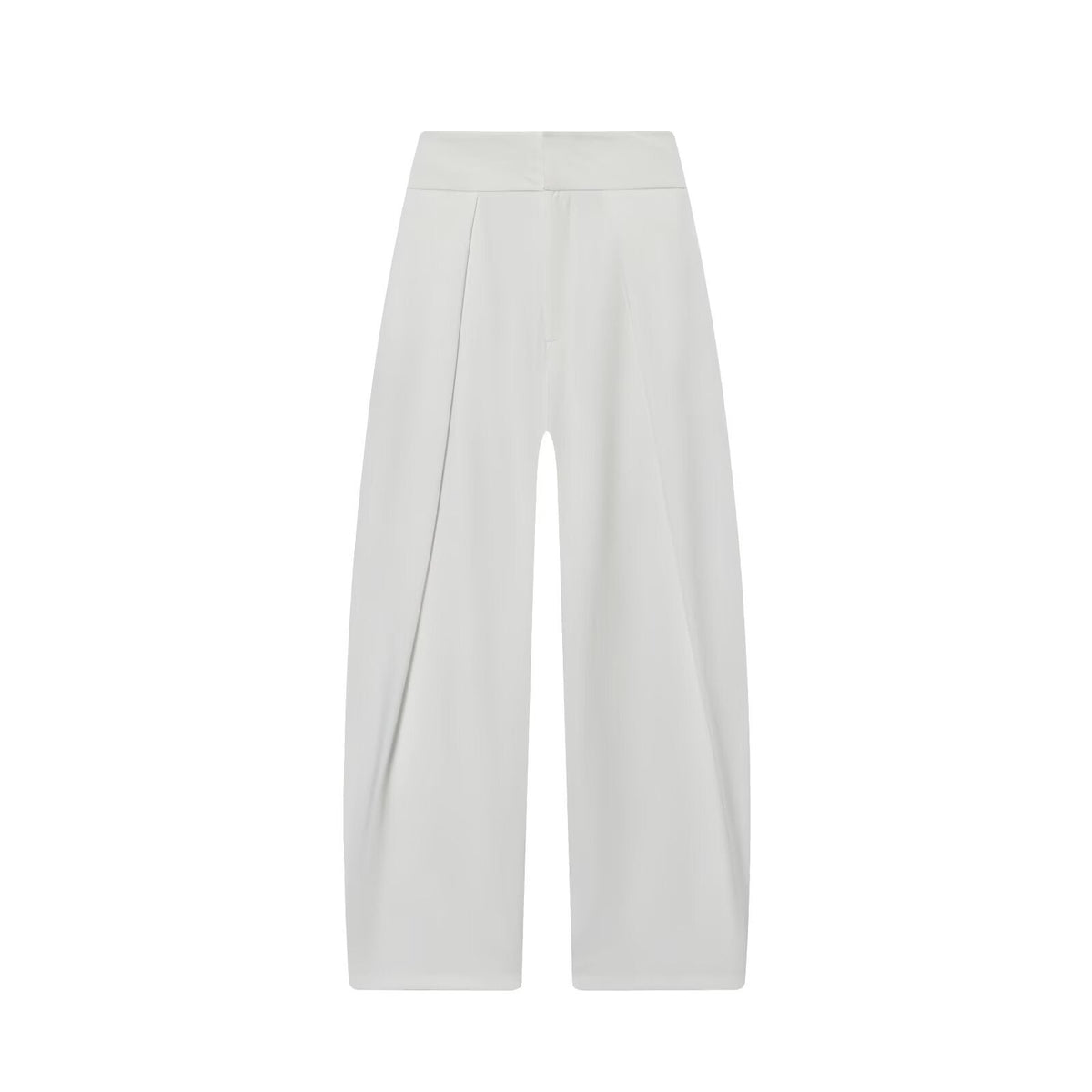 Women's Elegant Wide-Leg Trousers with Fine Pleats