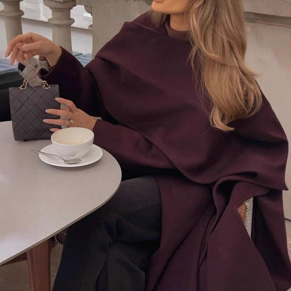 Women's Elegant and Versatile Poncho Jacket