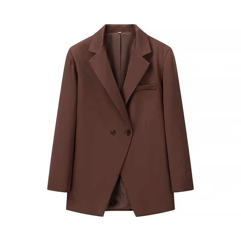 Elegant Oversized Double-Breasted Blazer