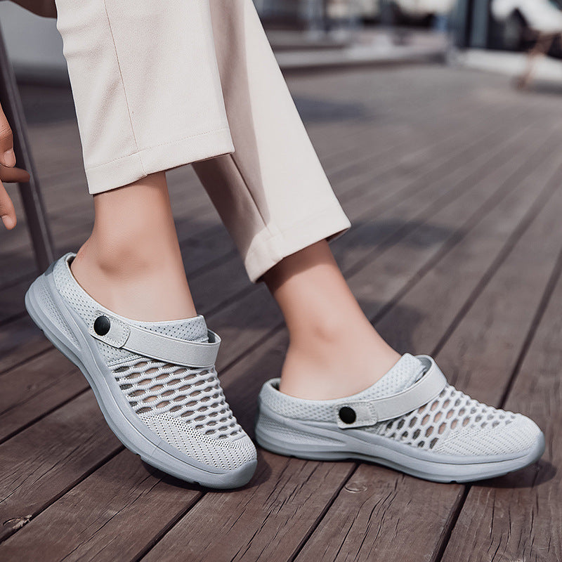 Women's Breathable Casual Clogs with Practical Heel Strap