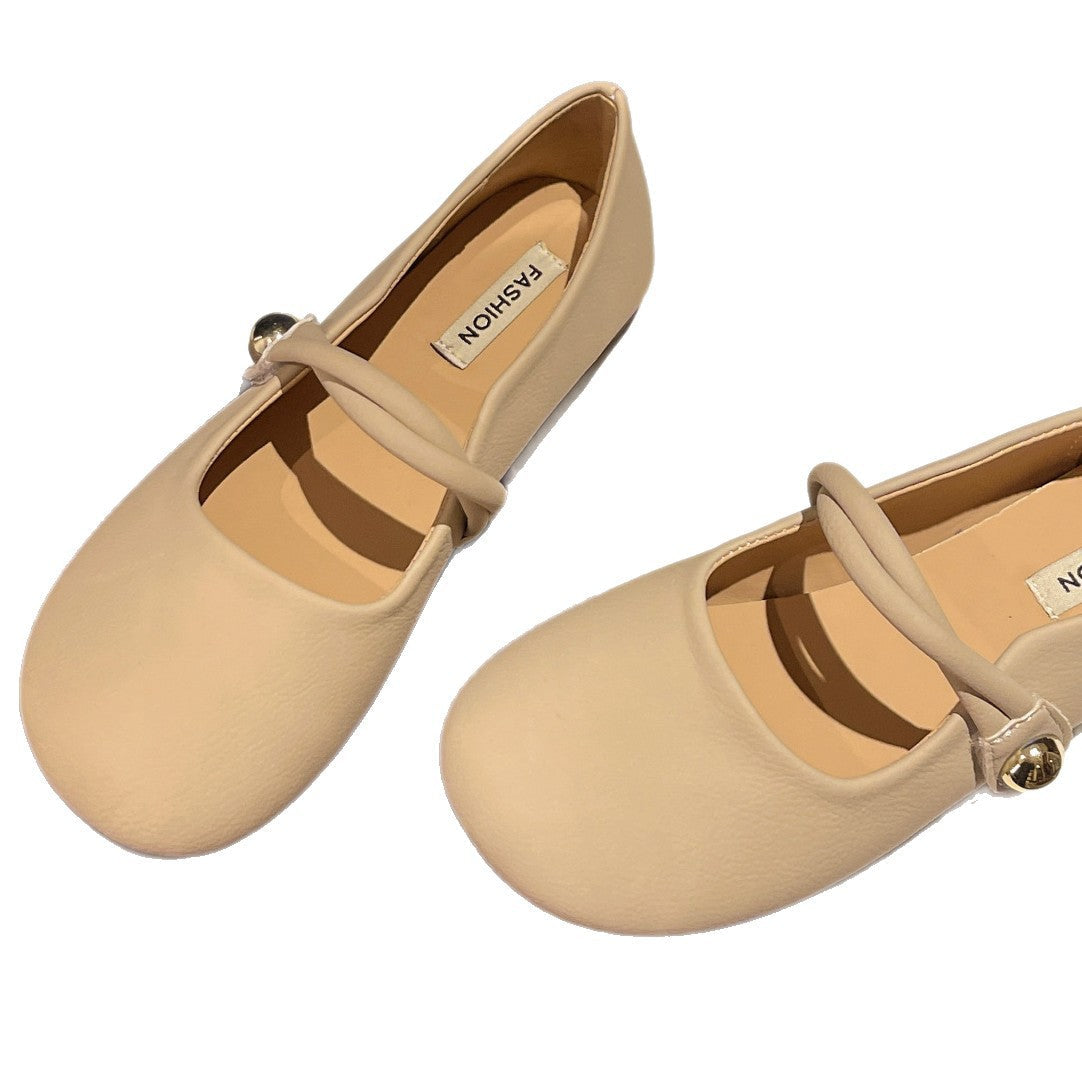 Women's Ballet Flats with Elegant Strap and Comfortable Sole