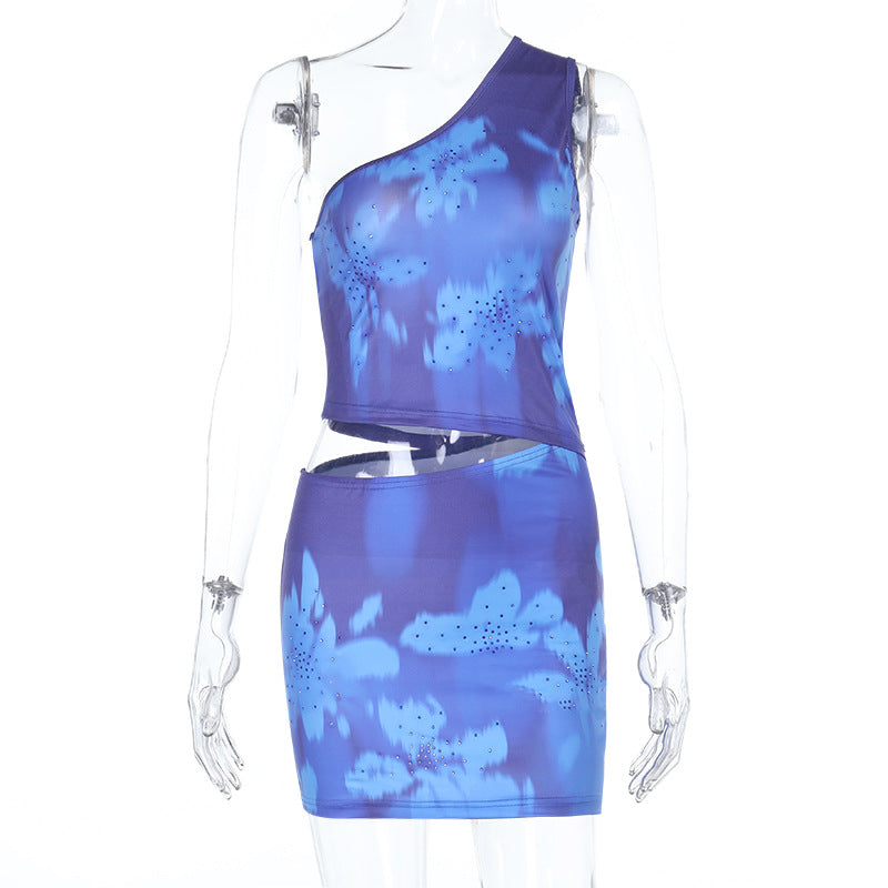 Women's Asymmetrical Floral Top
