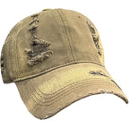 Men's Distressed Denim Cap