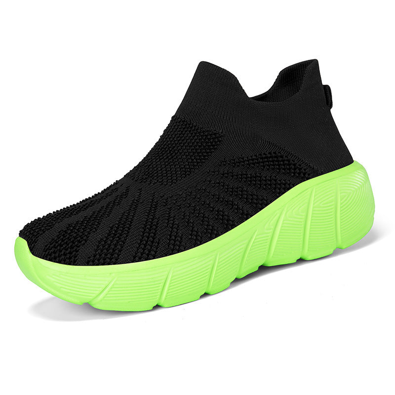 Women's Breathable Knit Sneakers with Flexible Sole