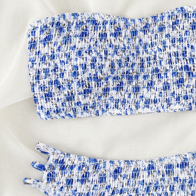 Women's Bandeau Bikini with Sophisticated Knot Design