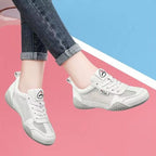 Women's Breathable Casual Sneakers with Elastic Upper and Non-Slip Sole