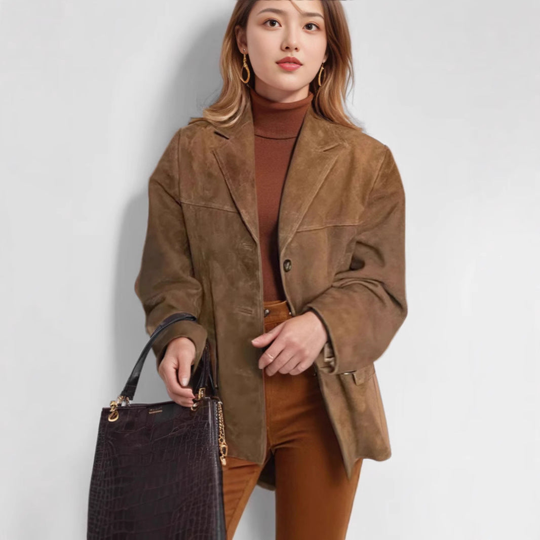 Elegant Suede Blazer