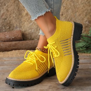 Women's Breathable and Comfortable Sneakers with Statement Sole