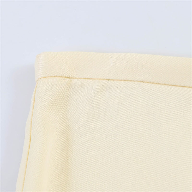 Women's Elegant Palazzo Trousers with Delicate Lace Trim