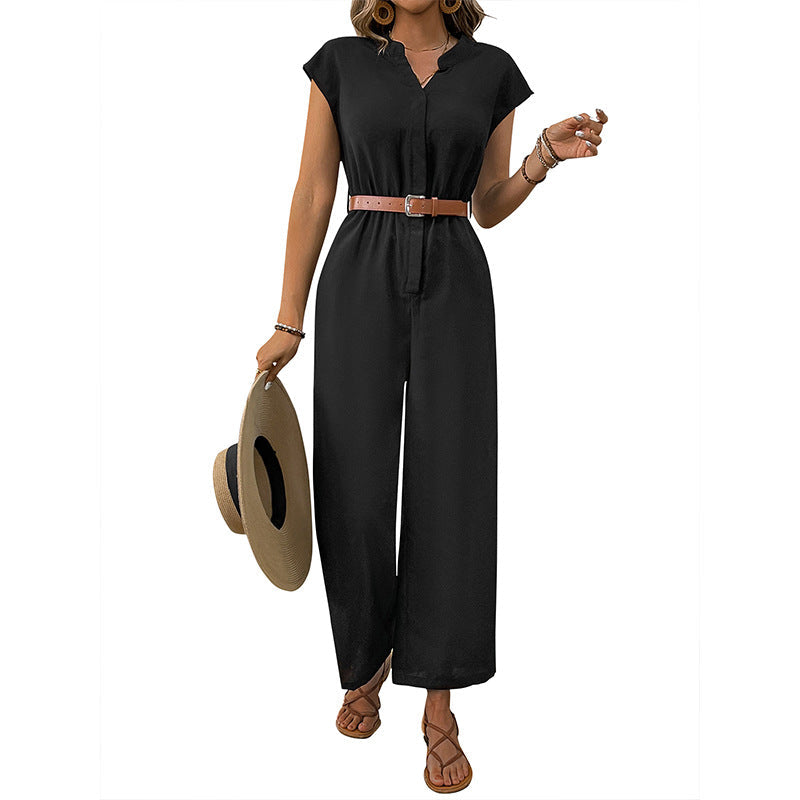 Women's Jumpsuit in Soft Material with Tailored Fit