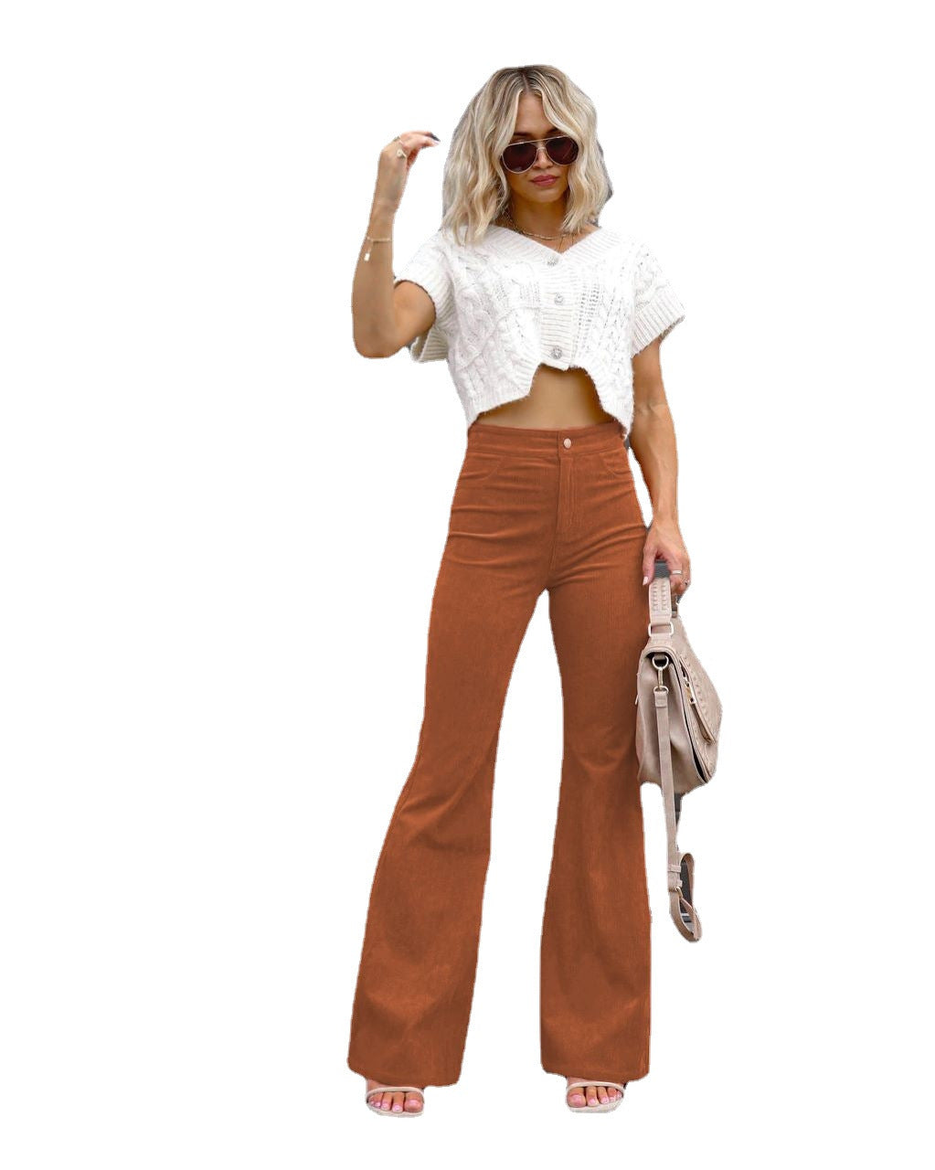 Women's High-Waisted Flared Jeans