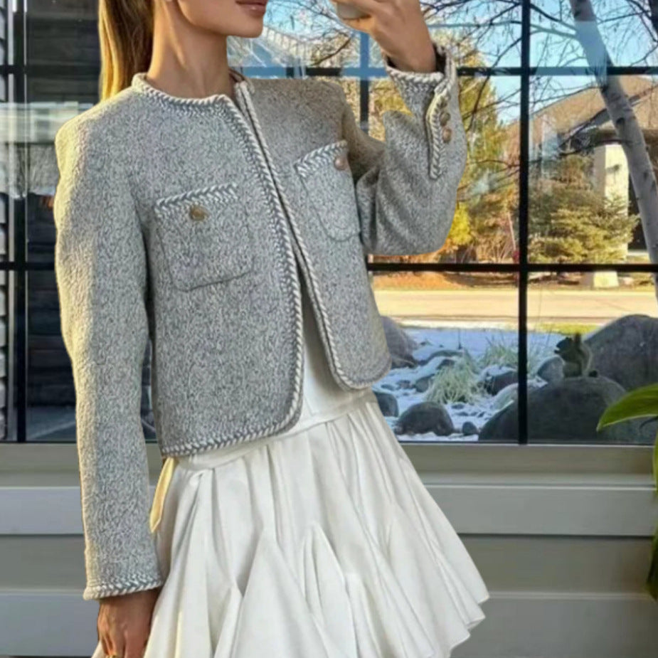 Women's Elegant and Structured Cropped Jacket