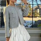 Women's Elegant and Structured Cropped Jacket