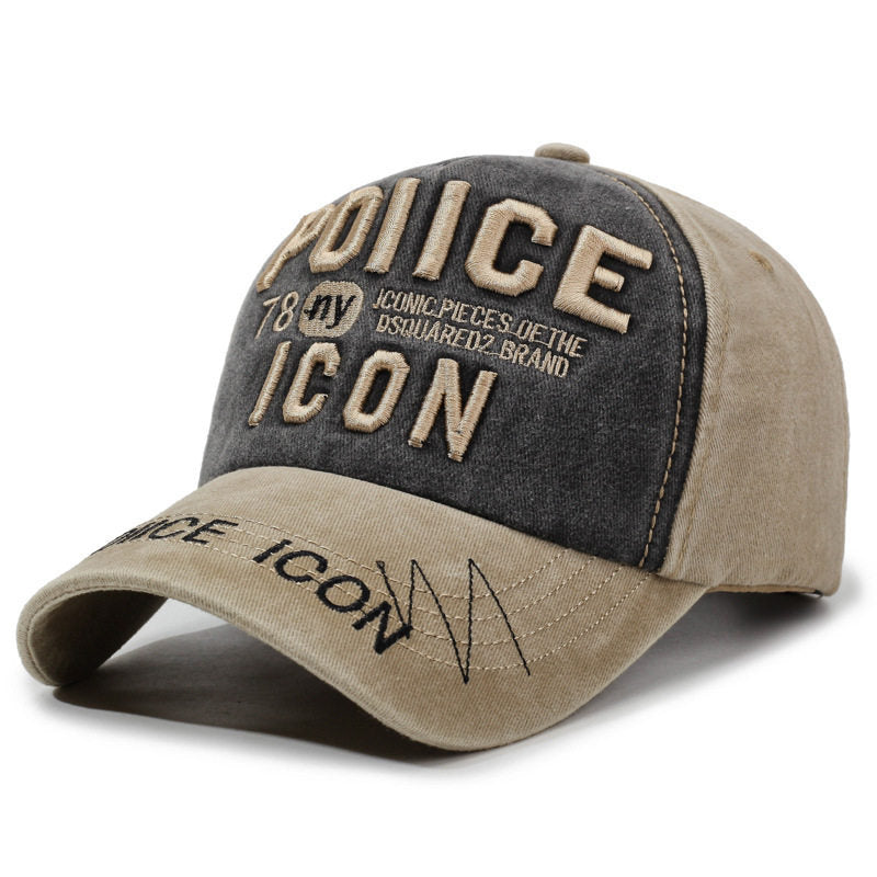 Men's Vintage-Inspired Embroidered Baseball Cap