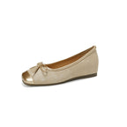 Women's Patent Leather Ballet Flats with Comfortable Wedge Sole