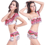 Women's Swim Set with Voluminous Ruffles
